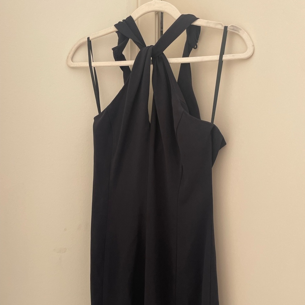 BCBG black keyhole midi dress